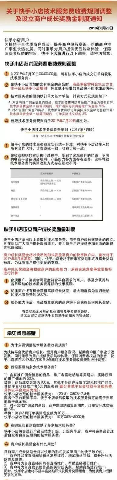 快手小店会员价格表